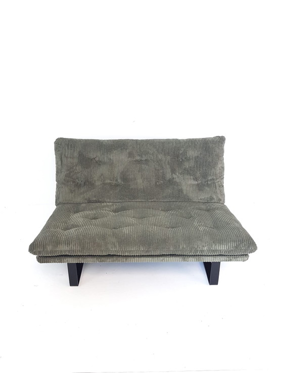 Canapé Vintage Vert Kho Liang Artifort 1,5 Place Nervuré Neuf C684 – Canapés 2 places, Metal, Polyester (photo 5 of 11)