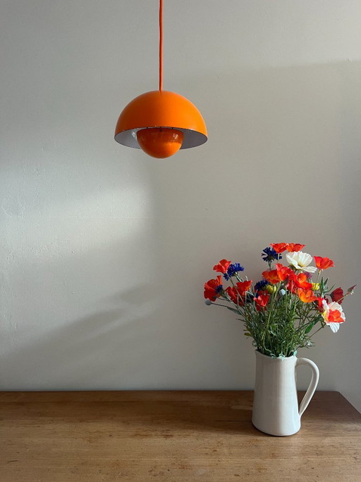 Vintage Verner Panton flowerpot lamp - Louis Poulsen - VP1 - Danish design lamp
