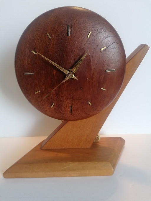 Teak vintage clock