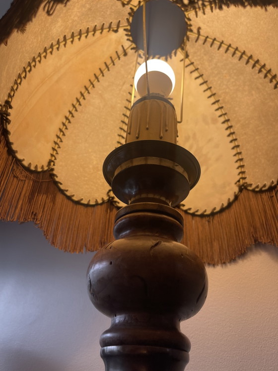 Vintage houten lamp uit de jaren 80 – Leeslamp, Wood (photo 7 of 15)