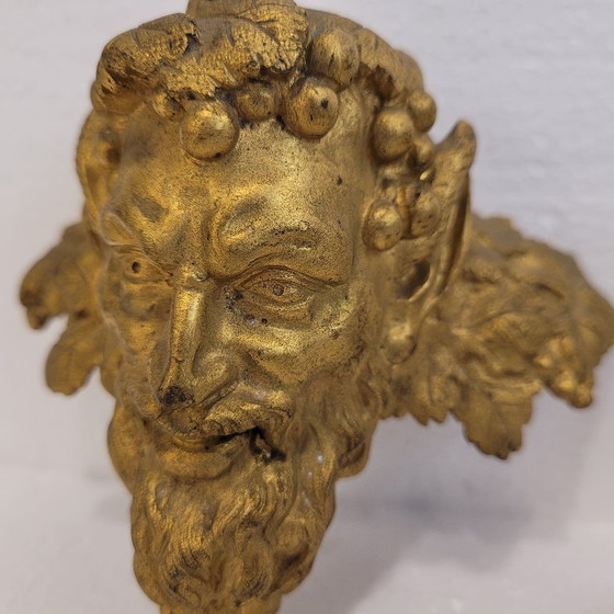 Image 1 of Pair of “Satyr” masks, gilt bronze, Louis XVI, Circa 1790 - France