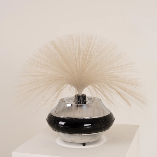 Vintage Space Age Glasvezel Tafellamp