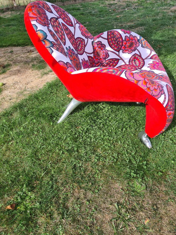 Poltrona Leolux "Papageno" restaurata. Pezzo unico di artigiano tappezziere – Poltrone, Alluminio (photo 6 of 10)