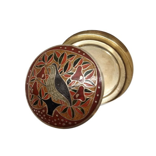 Vintage Brass Jewelry Box