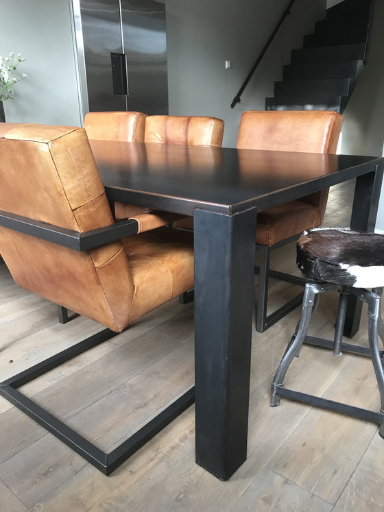 Image 1 of Zeus big irony design table 100 x 238 cm