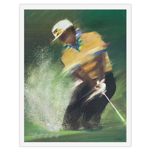 Victor SPAHN Golfeur-Plakat 1987