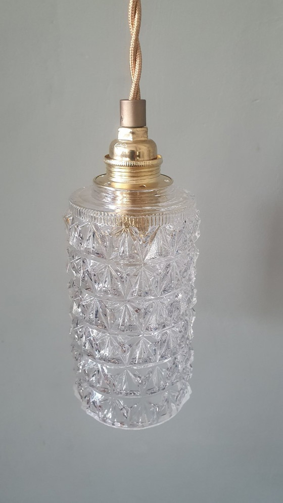 Vintage Getextureerde Hanglamp Midcentury Design. – Hanglampen, Brass (photo 11 of 12)