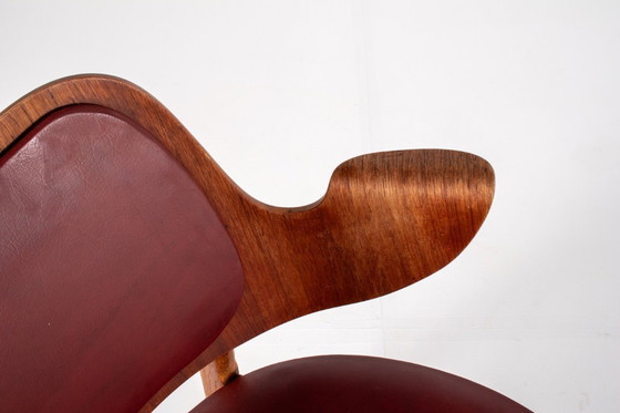 Image 1 of Model 107 Eiken & Teakhouten Fauteuil van Hans Olsen