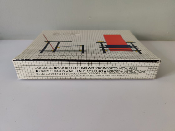 Image 1 of Rietveld Red Blue Chair Miniature 1983