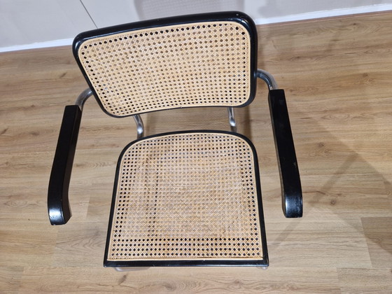 Image 1 of Vintage Cesca - Rattan Chair - Tube Frame - Black - Design.