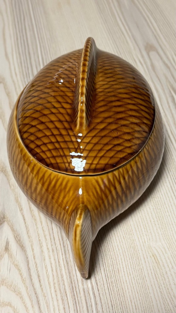 Image 1 of 14 Pièces - Sarreguemines - Service à poisson - Couleur Caramel