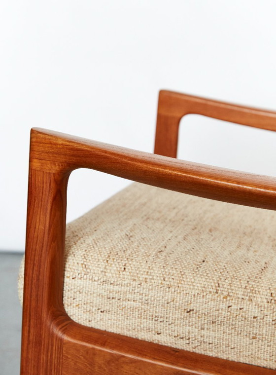 Image 1 of Poltrona Senator Mid-Century con schienale alto in teak di Ole Wanscher per Poul Jeppesen