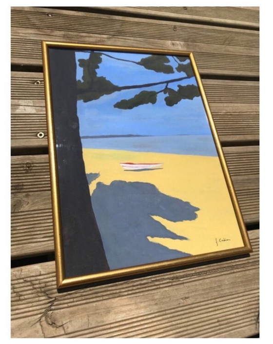 Image 1 of Gouache op 300g papier.  Formaat 36x26cm.