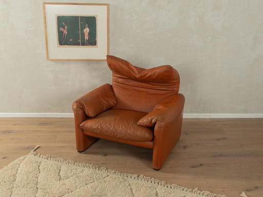 Butaca Maralunga de Vico Magistretti para Cassina, años 70