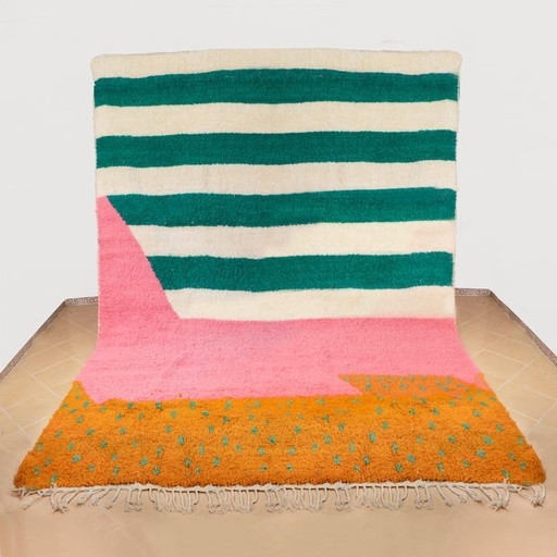 Beni Ourain rug, handwoven using traditional techniques, 150x250 cm