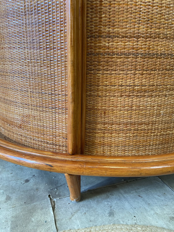 Image 1 of Bar in rattan vintage