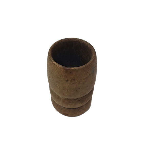Image 1 of Vintage houten beker, vijzel