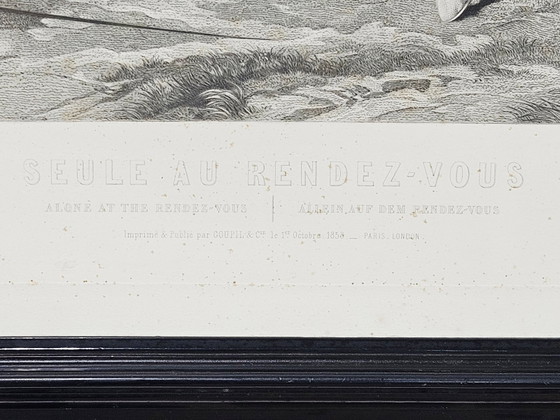 Naar Alfred de Dreux, Alleen op een bijeenkomst, 1858, Gravure – Litho's & Zeefdrukken (photo 3 of 15)