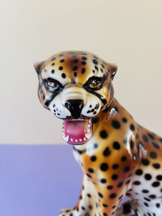 Image 1 of Vintage Italian Ceramic Panther