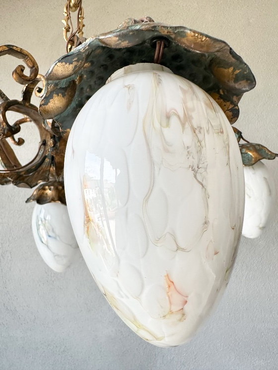 Image 1 of Vintage brutalist chandelier