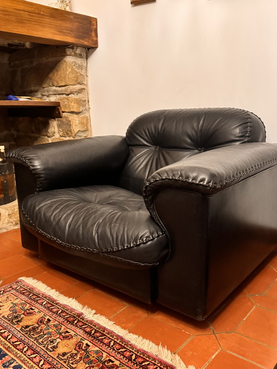 Fine leather armchair - De Sede DS101 model (photo 5 of 5)