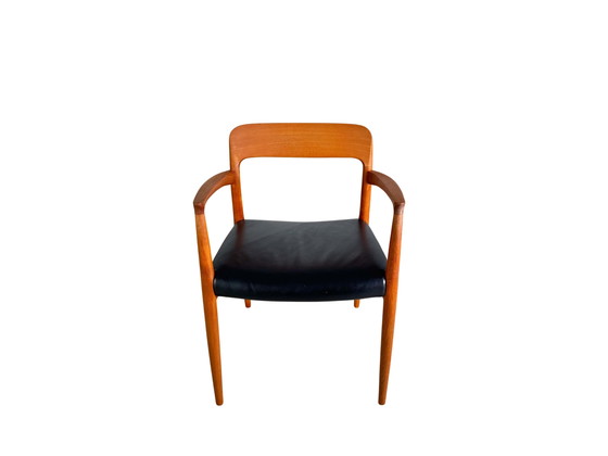 Image 1 of Original Niels Otto Moller chaise à accoudoirs modèle 56 Midcentury