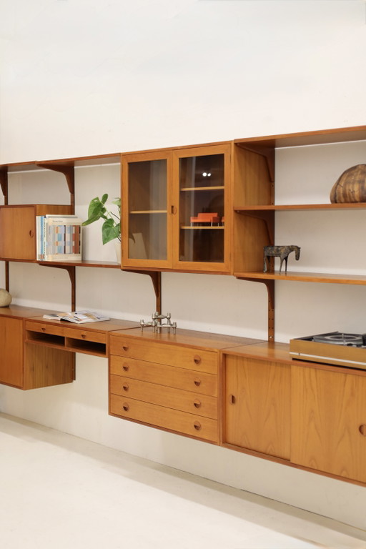 Wandsysteem Teak, Hansen en Guldborg Jaren 60