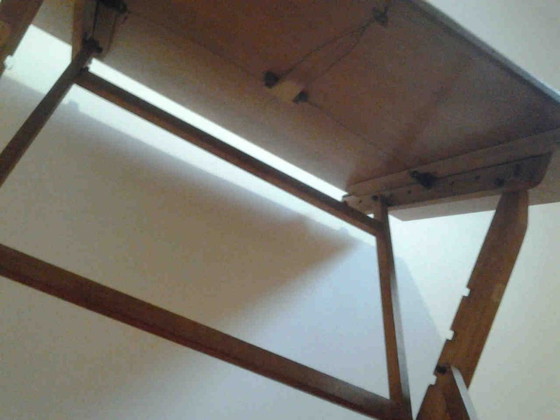 Image 1 of SET van 3: Tekentafel + kruk + rolhouder, Mid Century, vintage