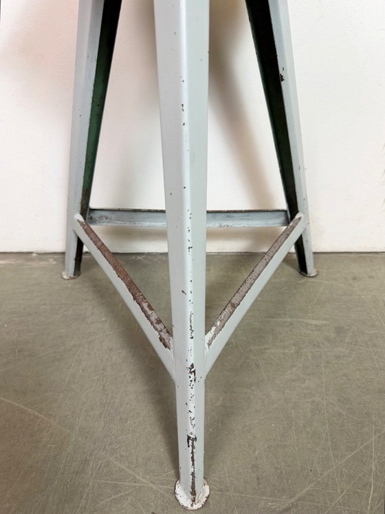 Image 1 of Grey Industrial Workshop Stool, 1960s