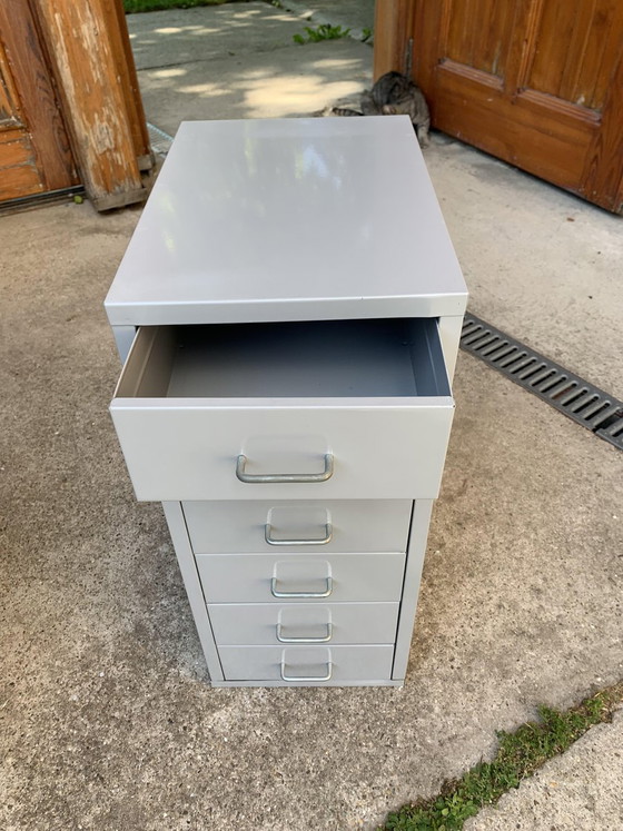 Industrial Grey Metal Chest of Drawers, 1980s – Industrieel (photo 7 of 7)