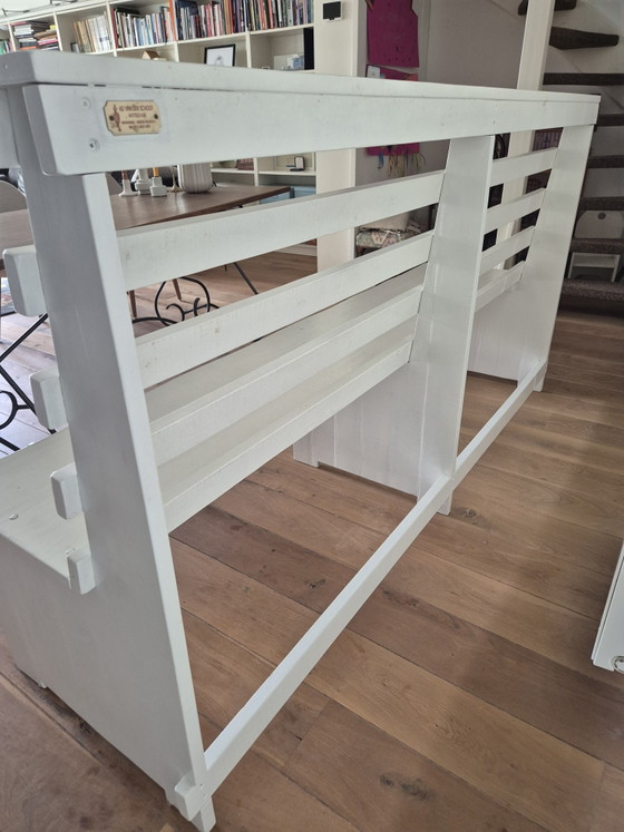Image 1 of Bench at dining table, 210 cm wide, design by Ad van der Schoot