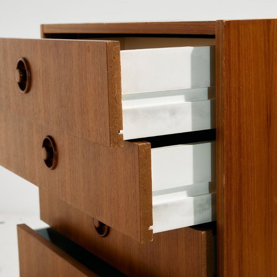 Image 1 of MK10127 Cómoda de teca con seis cajones