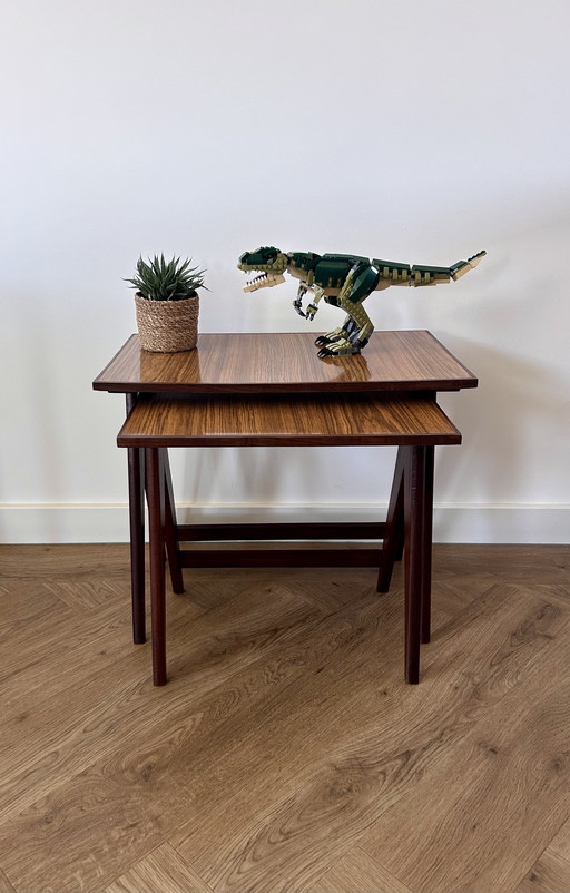 Vintage 1960s Side Table Set/Nesting Tables