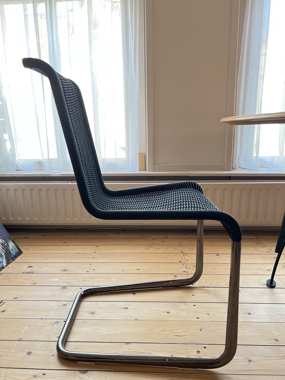 Image 1 of Design organic table + 4 design chairs (Gispen style)