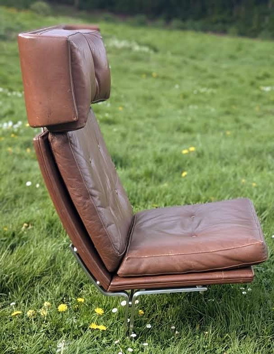 Image 1 of Pieza única - Chaise longue danoise sculpturale des années 1960, atribuida a Poul Nørreklit