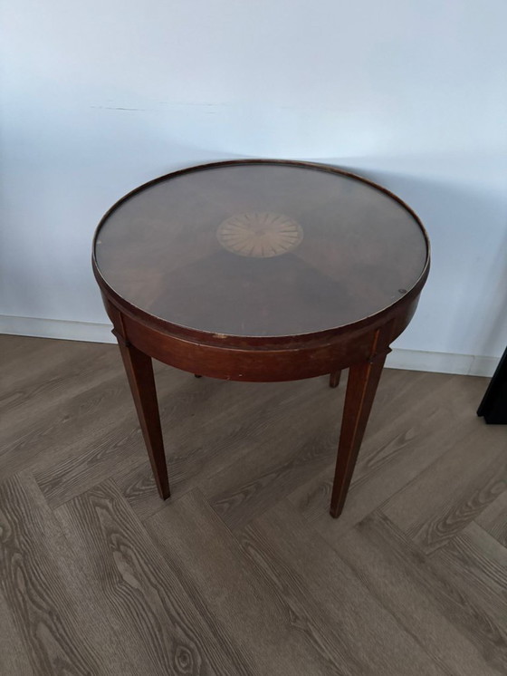 Image 1 of Side table with compass rose