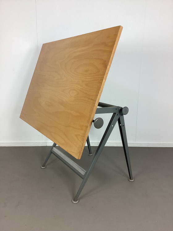 Image 1 of Vintage Friso Kramer drafting table Ahrend de Cirkel fifties Reply