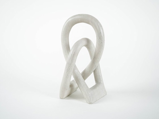 Image 1 of Sculpture abstraite blanche, design danois, années 1980, fabriquée au Danemark