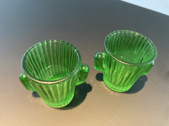 Image 1 of Two glasses in cactus shape