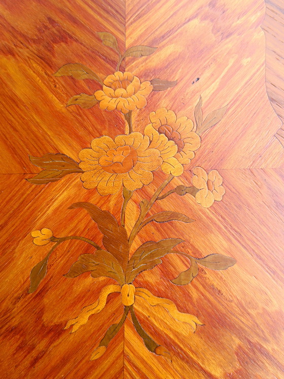 Image 1 of Louis XV style dressing table in marquetry