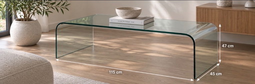 3x Fiam Italia Waterfall Table basse