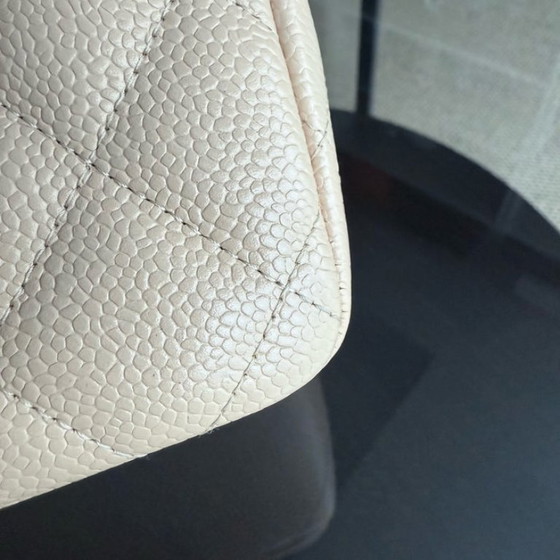 Image 1 of Chanel Classic Flap Jumbo - Caviar Quilted Grained Calfskin Lichtbeige Goudkleurige Hardware Serie 13