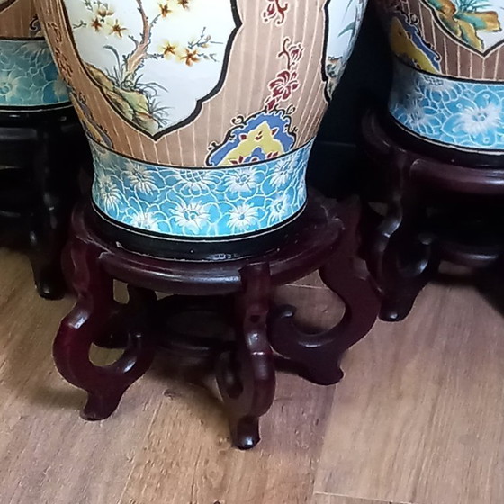 Image 1 of Set of three Bien Hoa vases