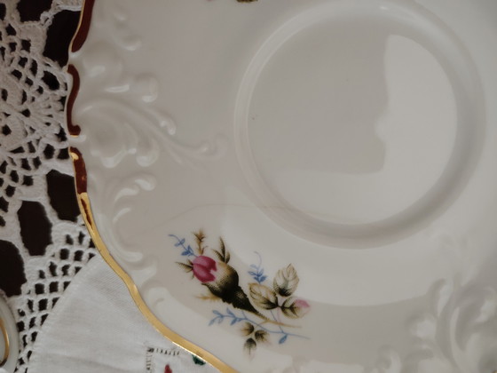 Image 1 of Wałbrzych, Polonia, porcellana antica. Decorazione rosa.