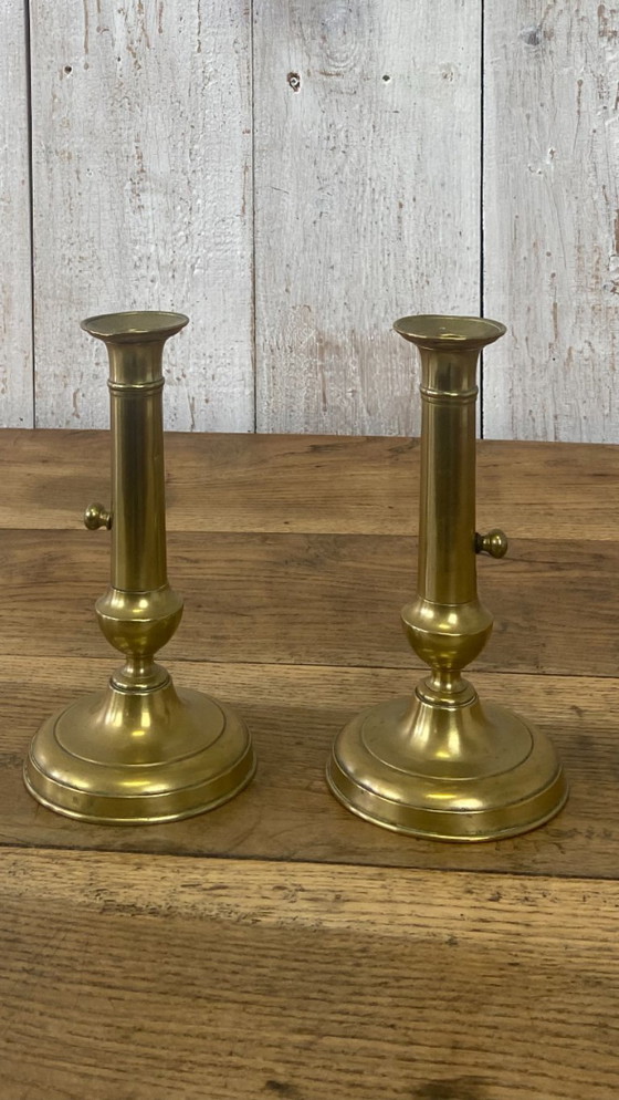 Image 1 of Paire de Bougeoirs Anciens