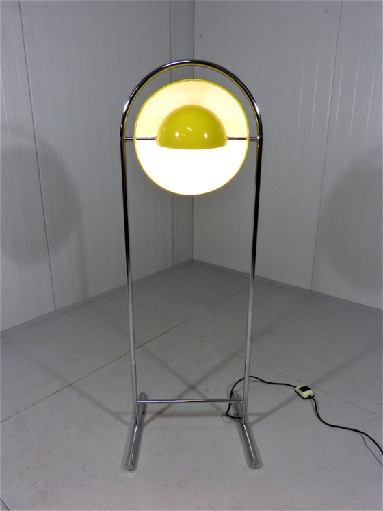 Image 1 of Cosack gelbe Blumentopf-Stehlampe 1960er-70er Jahre