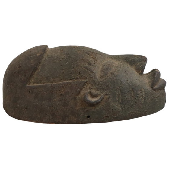 Vintage Afrikaans Masker Wanddecoratie, Decoratieve objecten, Hout, Bruin (foto 7 van 10)