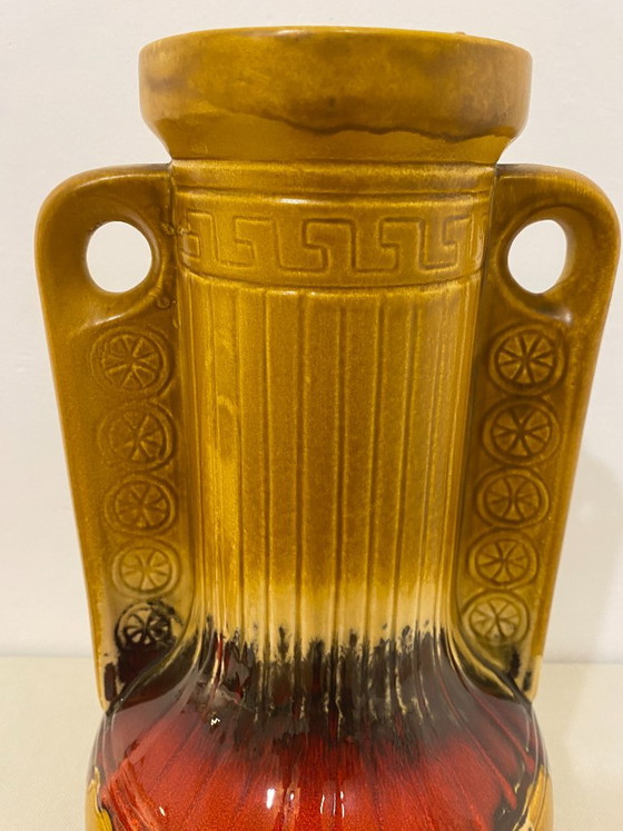 Vaso da terra Vintage KIL Liboje Fat Lava, Jugoslavia, anni '70, Vasi, Ceramica, Marrone (foto 12 di 14)