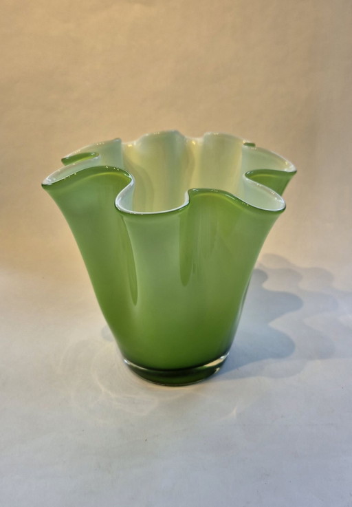 Iconic Murano Fazzoletto 'Handkerchief' Vase
