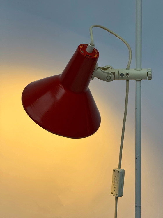 Image 1 of Woja Holland Vintage Floor Lamp – Red Dutch Design Icon